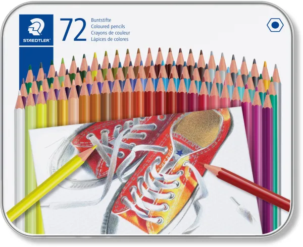 Staedtler värikynät metallirasiassa 72 kpl