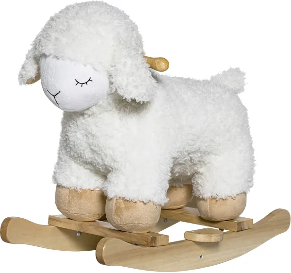 Mini, Keinuhevonen, Lammas, Polyesteri, Pyökkipuu