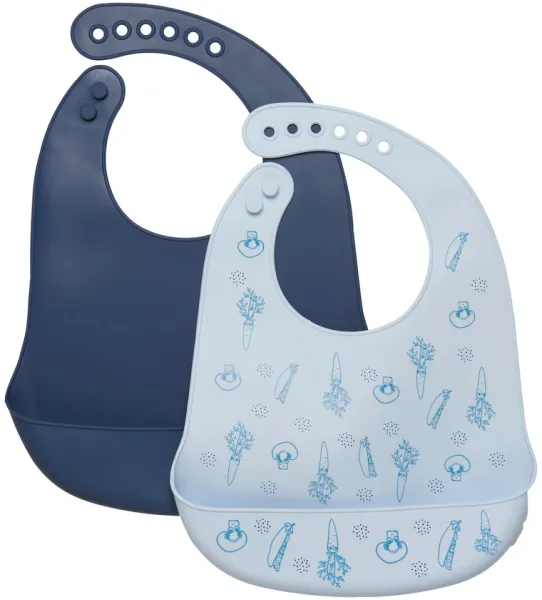 Silikoninen ruokalappu (2 kpl) - 746 - ONESIZE